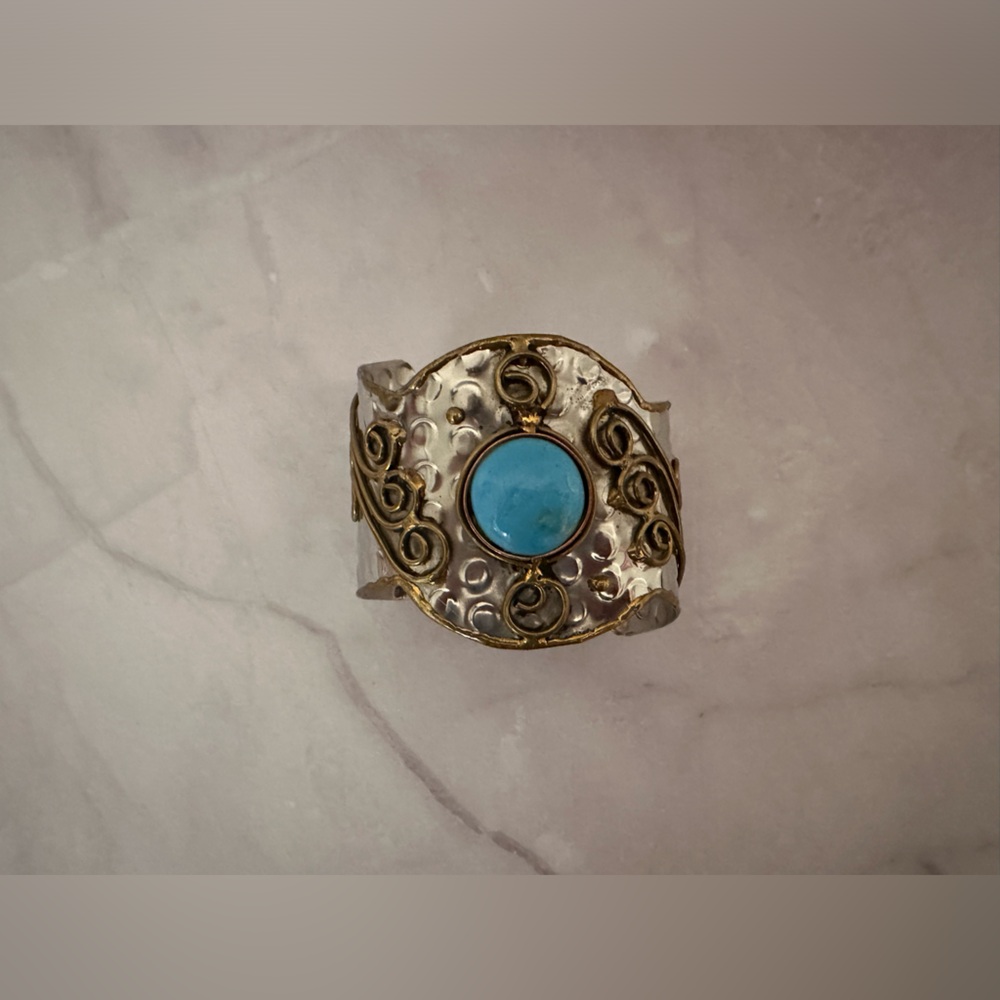 DG Creations Custom Jewelry Turquoise Cuff Bangle